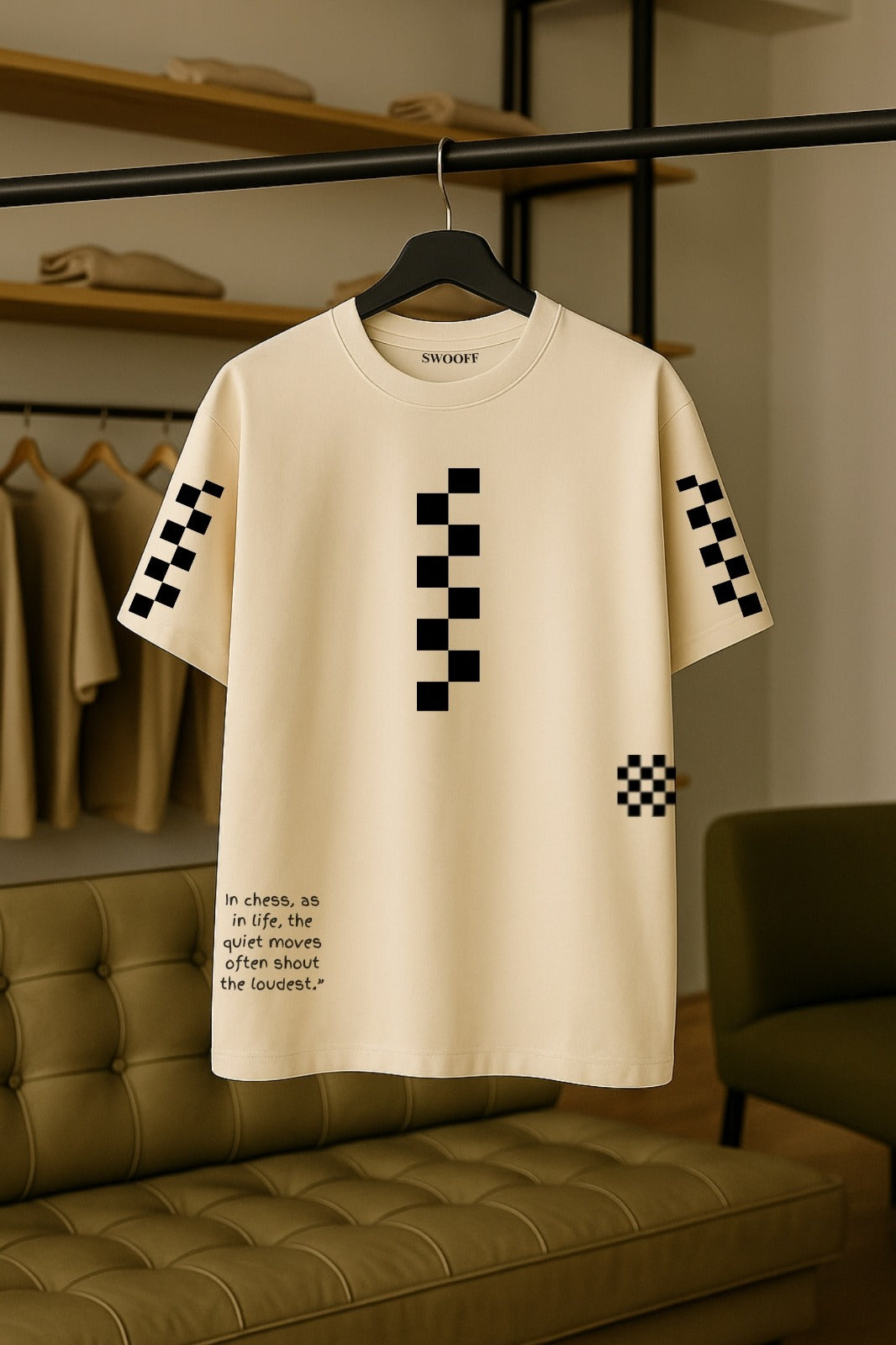 Minimalist Chess-Inspired Graphic Tee