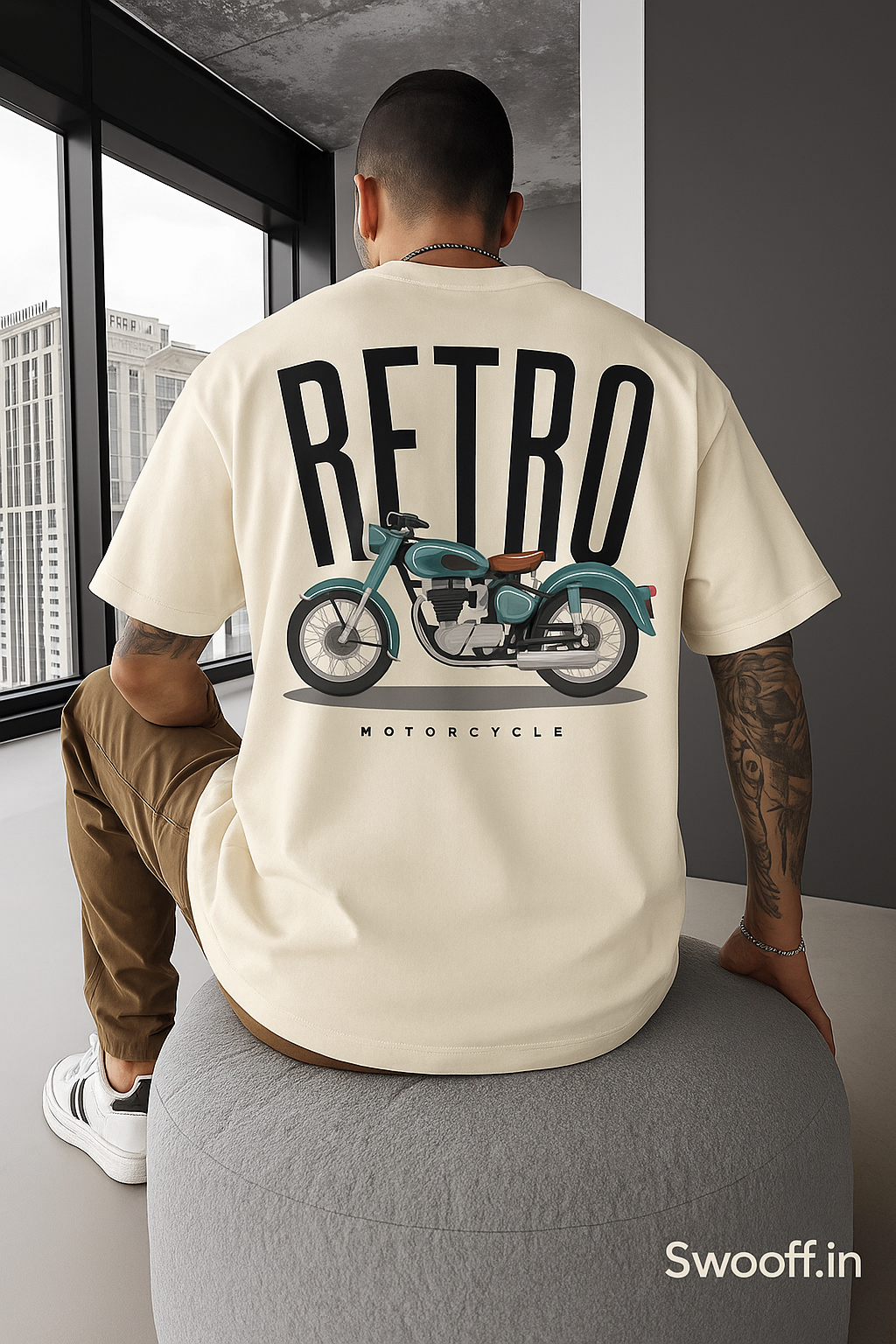 Retro Motorcycle Graphic T shirt – Oversize