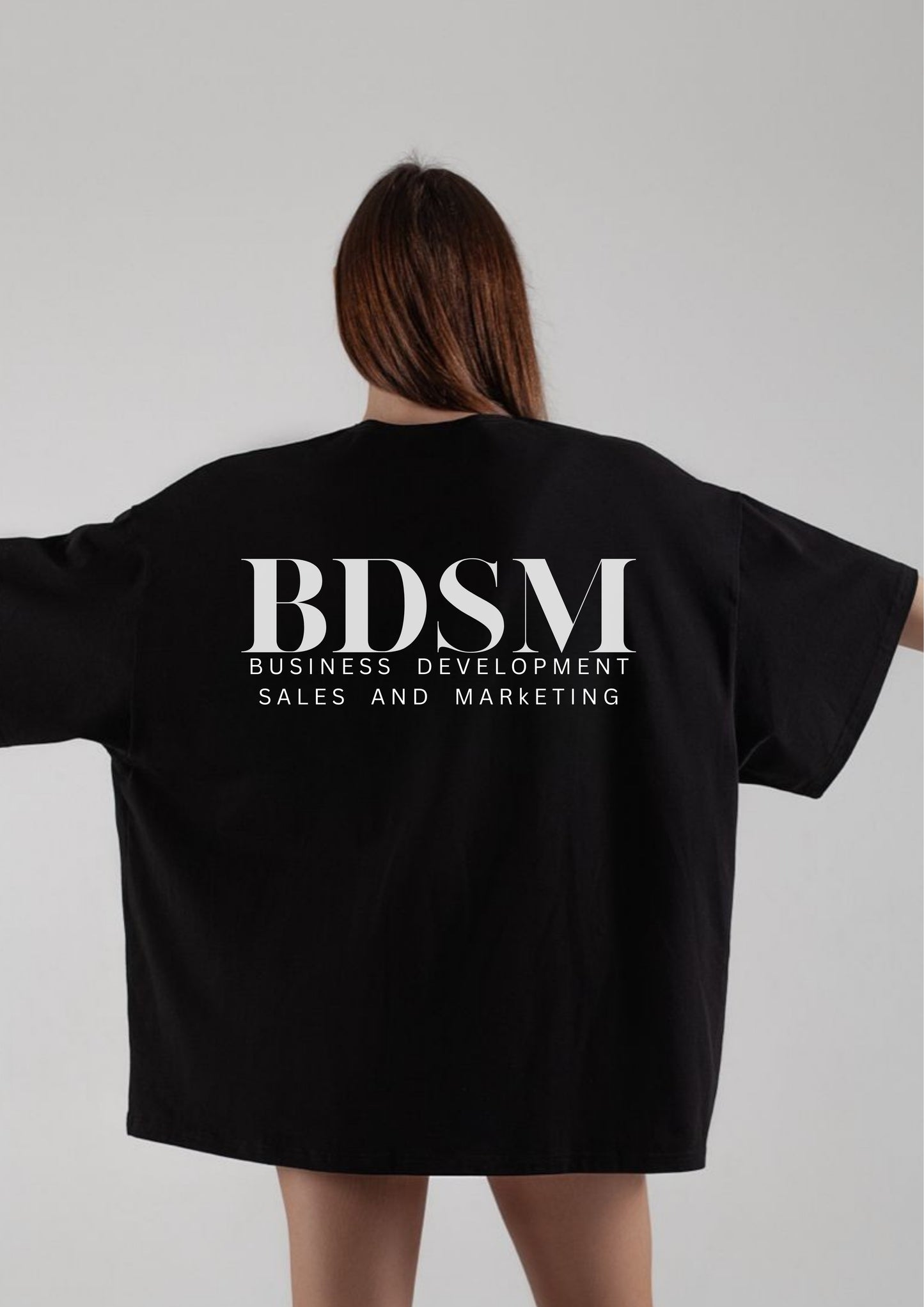 Oversized T-Shirt with “BDSM” Branding