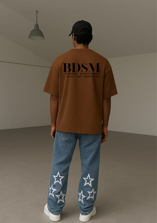 Oversized T-Shirt with “BDSM” Branding